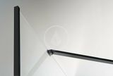 Polysan Zoom Line - Sprchový kút Black 900 mm × 900 mm, pravá, číre sklo