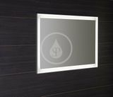 Sapho Zrkadlá - Zrkadlo Flut v ráme 1000x700 mm, s LED osvetlením, biela