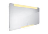 Nimco Zrkadlá - Zrkadlo s LED s osvetlením, 1400x700 mm, dotykový senzor, hliník