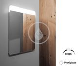 Nimco Zrkadlá - Zrkadlo s LED s osvetlením, 900x700 mm, hliník