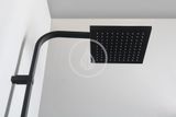 Sapho Dimy - Sprchový set, 250x250 mm, s termostatom, čierna mat