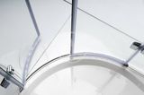 Gelco Legro - Štvrťkruhová sprchová zástena dvojkrídlová, 1000x1000 mm, Coated Glass, číre sklo