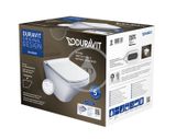 Duravit DuraStyle - Závesné WC s doskou SoftClose, Rimless, s WonderGliss, alpská biela