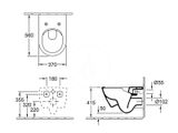 Villeroy &amp; Boch Subway 2.0 - Závesné WC s doskou SoftClosing, DirectFlush, CeramicPlus, alpská biela