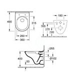 Villeroy &amp; Boch O.novo - Závesné WC Compact s doskou SoftClosing, DirectFlush, alpská biela