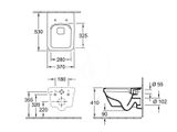 Villeroy &amp; Boch Architectura - Závesné WC s WC doskou SoftClosing, DirectFlush, CeramicPlus, alpská biela