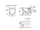 Villeroy &amp; Boch Architectura - Závesné WC s doskou SoftClosing, DirectFlush, alpská biela