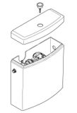Villeroy &amp; Boch O.novo - WC nádržka kombi, bočný prívod, CeramicPlus, alpská biela