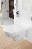 Villeroy &amp; Boch ViCare - WC sedadlo Compact, AntiBac, alpská biela