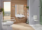 Villeroy &amp; Boch ViCare - Závesné WC bezbariérové, zadný odpad, DirectFlush, alpská biela