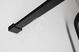 Gelco Cure Black - Sprchová zástena 1000x2000 mm, čierna mat/číre sklo