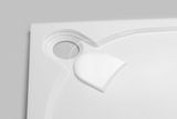 Gelco Vaničky - Sprchová vanička Larca, 800x800 mm, liaty mramor, biela