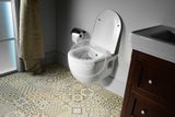 Sapho Brilla - Závesné WC s bidetovou spŕškou, Rimless, biela