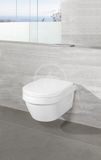 Villeroy &amp; Boch Architectura - Závesné WC Compact, so sedadlom SoftClosing, DirectFlush, CeramicPlus, alpská biela
