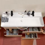 Villeroy &amp; Boch Collaro - Umývadlo nábytkové 1200x470 mm, s prepadom, 2 otvory na batériu, CeramicPlus, Stone White