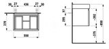 Laufen Pro S - Umývadlová skrinka, 550x370x390 mm, 1 zásuvka, matná biela