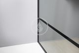 Gelco Cure Black - Sprchová zástena 900x200 mm, čierna mat/číre sklo
