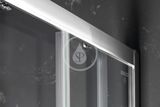 Gelco Sigma - Sprchové dvere Simply dvojdielne 1000 mm, Coated Glass, lesklý hliník/číre sklo