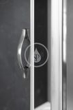 Gelco Sigma - Sprchové dvere Simply pivotové 800 mm, Coated Glass, lesklý hliník/číre sklo