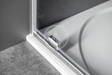 Gelco Sigma - Sprchové dvere Simply pivotové 900 mm, Coated Glass, lesklý hliník/číre sklo