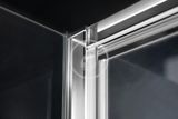 Gelco Sigma - Sprchová stena Simply pivotové 800 mm, Coated Glass, lesklý hliník/sklo Brick