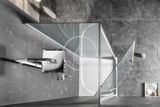 Gelco Sigma - Sprchová stena Simply pivotové 900 mm, Coated Glass, lesklý hliník/sklo Brick
