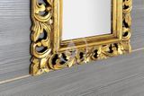 Sapho Zrkadlá - Zrkadlo Samblung v ráme, 400x700 mm, zlatá