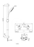 Ideal Standard CeraTherm - Sprchový set T25 s termostatom, 3 prúdy, chróm