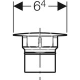 Geberit Príslušenstvo - Kryt ventilu na pripojenie umývadla Clou, matný chróm