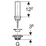 Geberit Príslušenstvo - Odtokový ventil s rúrkou prepadu, pre umývadlo
