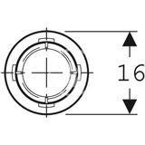 Geberit Príslušenstvo - Predĺženie lievika PP, k podlahovému vpustu, 100x100 mm