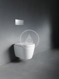 Duravit ME by Starck - Závesné WC Compact, Rimless, biela/matná biela
