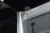Polysan Lucis Line - Trojstenný sprchový kút 1600x1000x1000 mm, leštený hliník