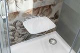 Polysan Saap - Sklopné sprchové sedadlo, 350x328 mm, biela