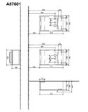 Villeroy &amp; Boch Avento - Umývadlová skrinka, 340x514x202 mm, 1 dvierka, Oak Kansas