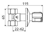 Schell Comfort - Uzatvárací a regulačný ventil DN20 chróm