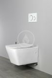 Sapho Porto - Závesné WC s bidetovou spŕškou, Rimless, biela