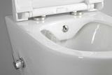 Sapho Avva - Závesné WC s bidetovou spŕškou, Rimless, biela