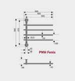 PMH Fenix Elektrický sušiak FE3SS leštená nerez 595×540