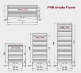 PMH Avento Frame Kúpeľňový radiátor AVFL 900×480 (farba podľa výberu)