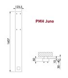 PMH Juno Elektrický sušiak 200W J1BL čierny 124×1607