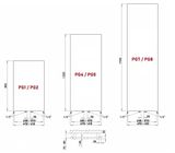 PMH Pegasus Kúpeľňový radiátor PG7MS metalický strieborný 488×1700