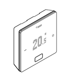 Rehau NEA SMART 2.0 bezdrôtový regulátor so snímačom teploty a vlhkosti, čierny