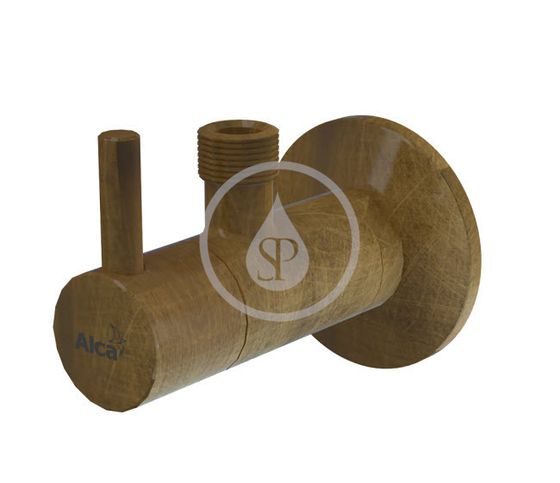 Alcadrain Ventily - Ventil rohový s filtrom 1/2", bronz-antic
