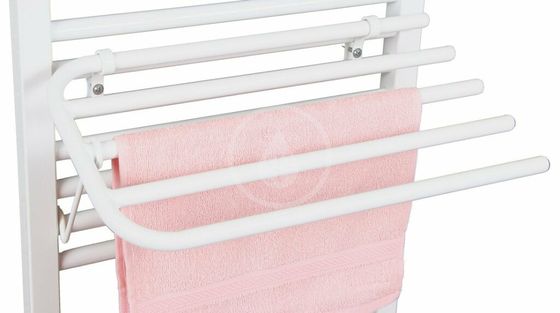 Aqualine Doplnky - Sušič uterákov na vykurovacie telesá, dĺžka 600 mm, biela