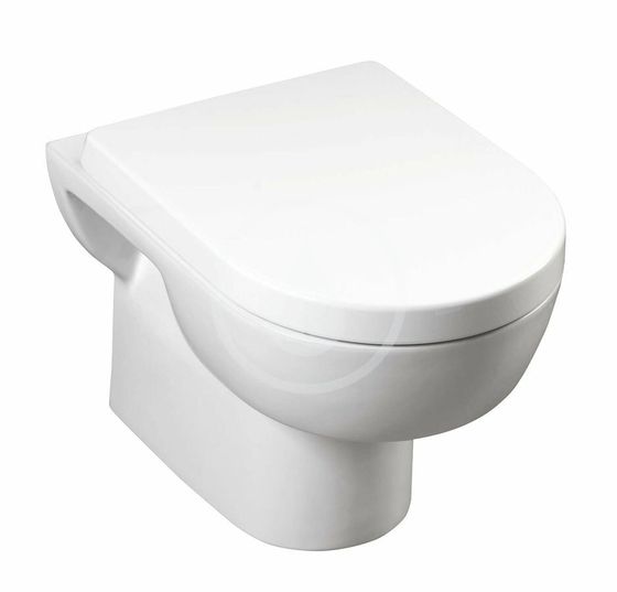 Aqualine Modis - Závesné WC, biela