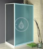 Aqualine Sprchovacie kúty - Bočná stena Amadeo 800 mm, matné sklo BRICK