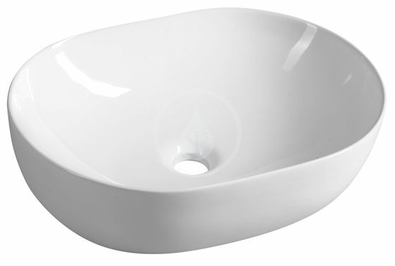 Aqualine Umývadlá - Umývadlo na dosku, 49x36 cm, bez prepadu, biela