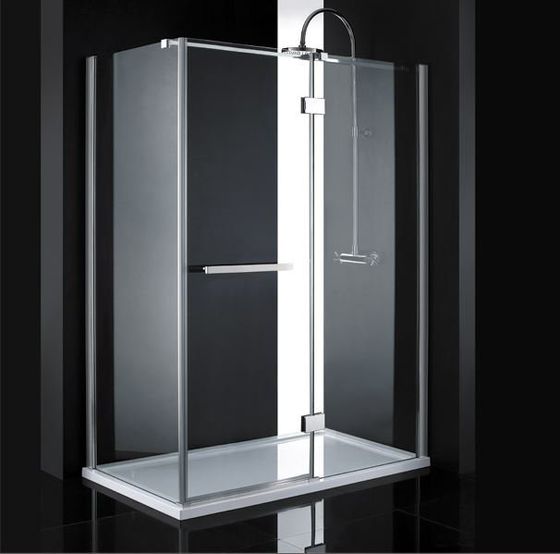 Aquatek Crystal R43 sprchovací kút 140x80cm, profil chróm, sklo číre, výška 200 cm