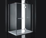Aquatek Crystal R53 sprchovací kút 140x90cm, profil chróm, sklo číre, výška 200 cm